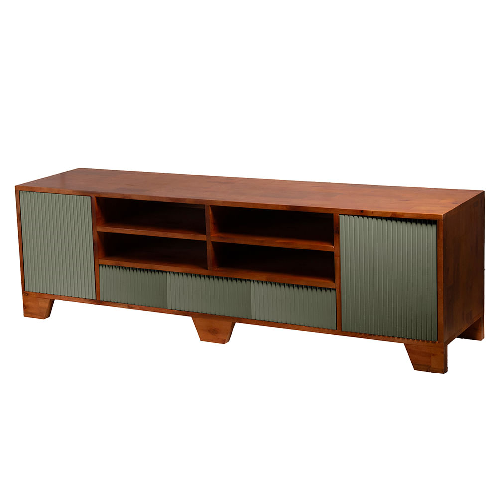 Rack Lines Verde 02 Portas 03 Gavetas 04 Nichos - 78028 -2-